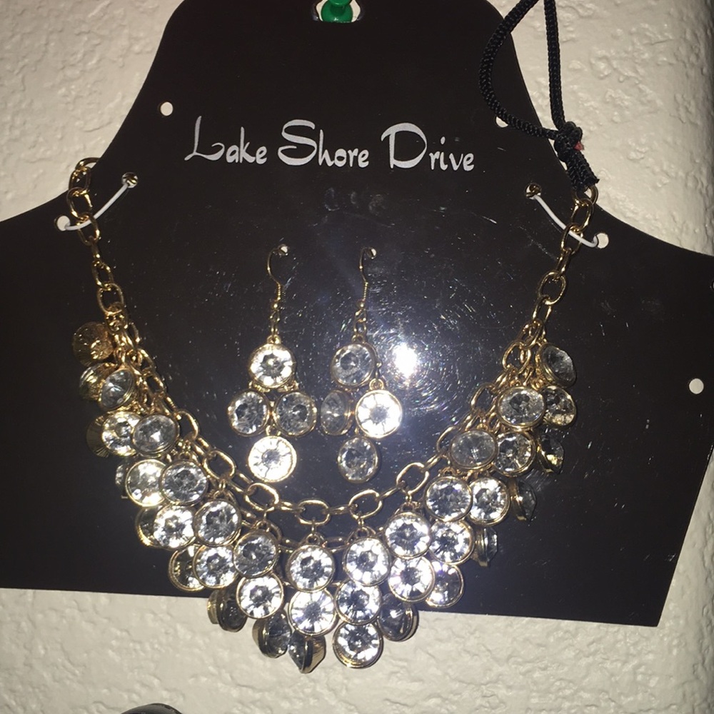 Necklace and earrings